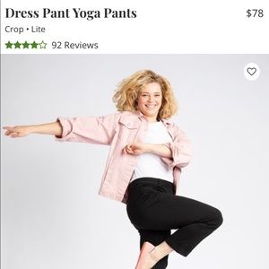 Betabrand Cropped Lite Dress Pant Yoga Pants